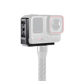 Suitable for Insta360 Ace horizontal and vertical shooting magnetic mounting base L-shaped quick installation and disassembly board 1/4 Ale positioning N52 strong horizontal and vertical shooting second switching suitable for sports cameras for Insta360 Ace/Ace Pro and tripods and extension rods with 1/4 screws