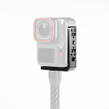 Suitable for Insta360 Ace horizontal and vertical shooting magnetic mounting base L-shaped quick installation and disassembly board 1/4 Ale positioning N52 strong horizontal and vertical shooting second switching suitable for sports cameras for Insta360 Ace/Ace Pro and tripods and extension rods with 1/4 screws