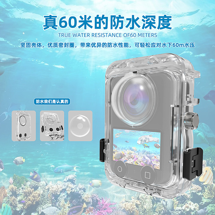 Diving Case For DJI Osmo 360 Invisible Waterproof Cover Case Underwater 40m Protective Housing Shell for DJI Osmo360 Accessories
