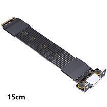 ADT-Link M.2 NVMe to OcuLink Adapter Cable PCIe 5.0 x4 SFF-8611/8612 Graphics Card External Connection K49SQ-BK-02 5.0 Full Height Bracket/15CM