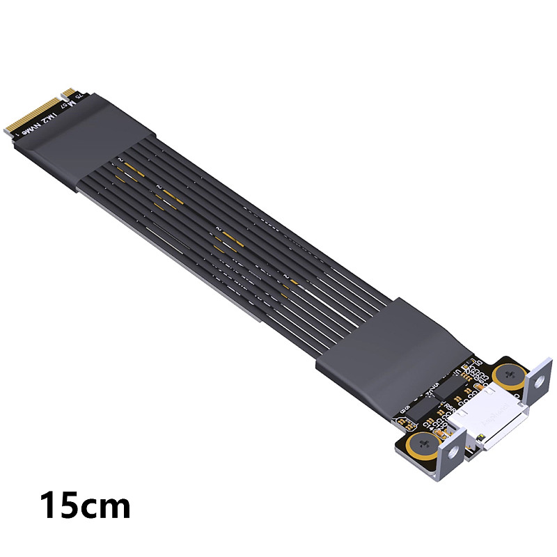 ADT-Link M.2 NVMe to OcuLink Adapter Cable PCIe 5.0 x4 SFF-8611/8612 Graphics Card External Connection K49SQ-BK-02 5.0 Full Height Bracket/15CM