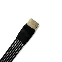 ADT-Link HDMI 2.1 Male-to-Male Built-in High-Definition Video Extender Cable Supports 2K/240Hz and 4K/144Hz A5-A5-BK Slim Cable Version 15cm 