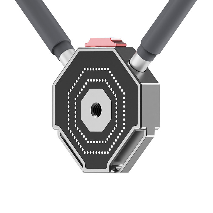 Aluminum Alloy Sports Camera Chest Magnetic Quick-Release Lanyard Mount (with 1/4  BSW Thread) - First-Person View (FPV) Chest Recording | Compatible with 1/4  Threaded Sports Accessory Adapters