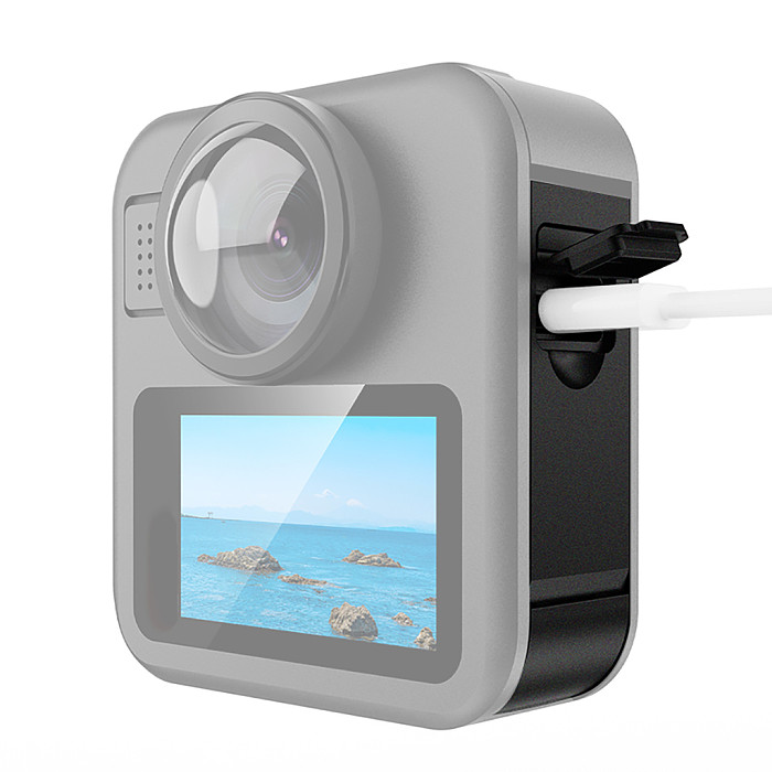 Silicone Protective Case For GoPro MAX2 Shockproof Scratch-resistant Lens Cover Protective Shell Battery Side Cover Protection