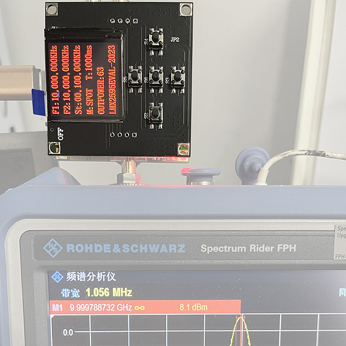 LMX2595 Phase-locked Loop Development Board 10M-19GHZ Support Swept Frequency TYPE-C Power Supply High Frequency SMA Connector