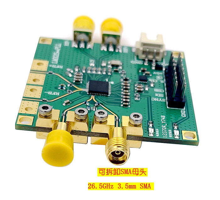 LMX2595 Phase-locked Loop Development Board 10M-19GHZ Support Swept Frequency TYPE-C Power Supply High Frequency SMA Connector