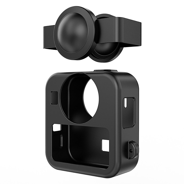 Silicone Protective Case For GoPro MAX2 Shockproof Scratch-resistant Lens Cover Protective Shell Battery Side Cover Protection