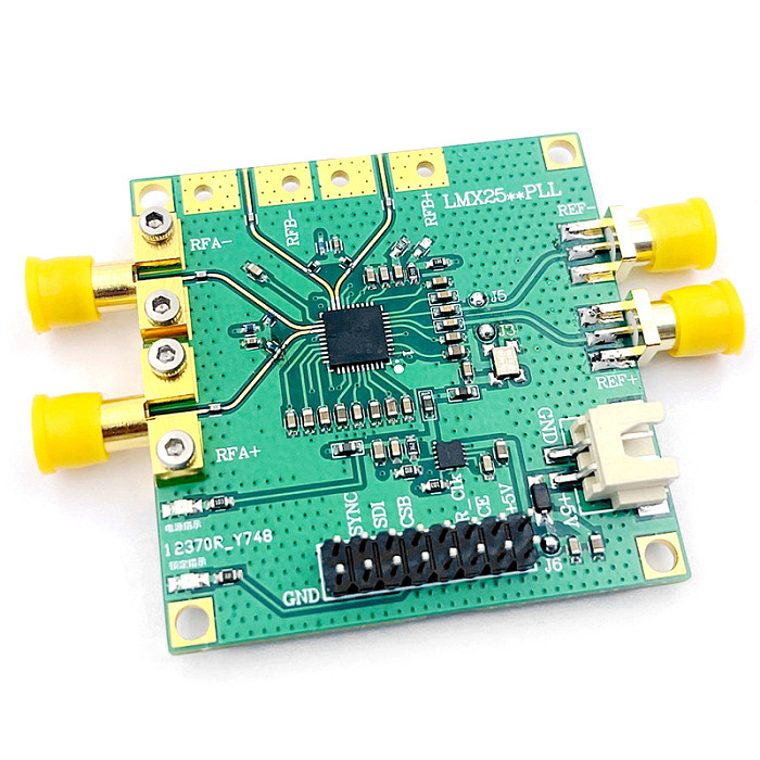LMX2595 Phase-locked Loop Development Board 10M-19GHZ Support Swept Frequency TYPE-C Power Supply High Frequency SMA Connector
