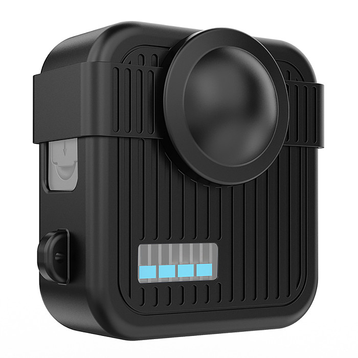 Silicone Protective Case For GoPro MAX2 Shockproof Scratch-resistant Lens Cover Protective Shell Battery Side Cover Protection