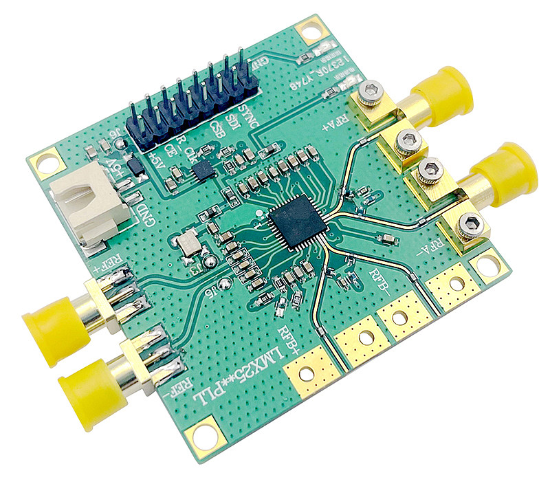 LMX2595 Phase-locked Loop Development Board 10M-19GHZ Support Swept Frequency TYPE-C Power Supply High Frequency SMA Connector