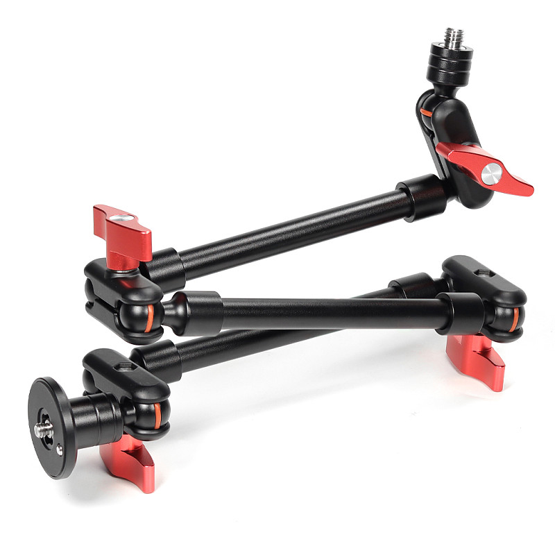 Aluminum Alloy Universal Magic Arm Bracket with Ball Head Mount Adjustable for DSLR Action Cameras Mobile Phone Selfie Tripod