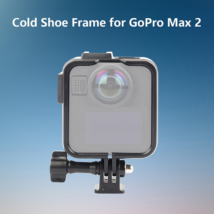 Protective Frame for GoPro MAX 2 Action Camera Plastic Protective Shell Case Cage with Cold Shoe Mount  ﻿