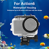 60M Waterproof Case for DJI Action 6 Housing Diving Protective Anti-Drop Protective Shell Underwater Dive Cover
