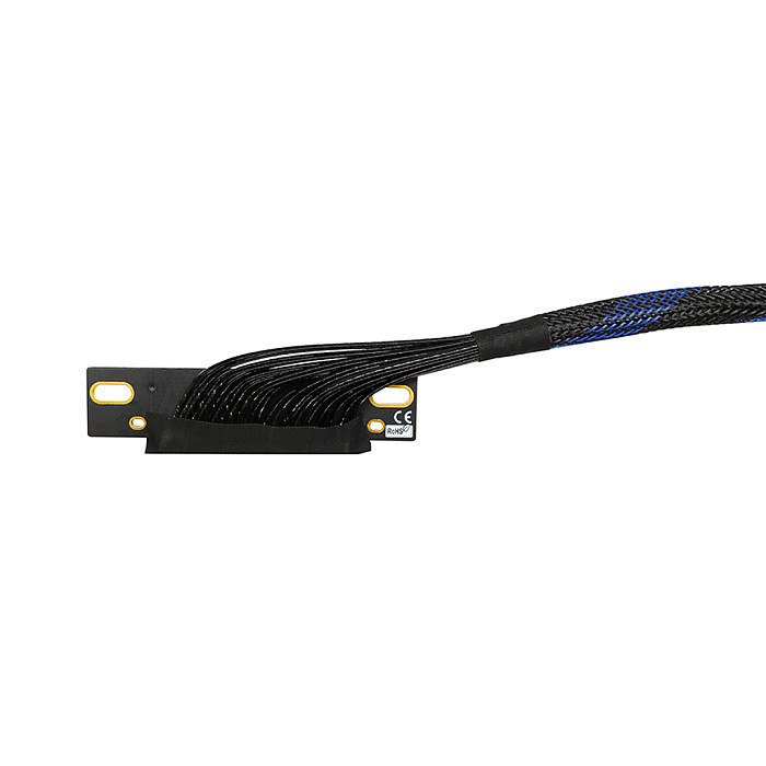 PCIe 4.0 x8 to x8 Adapter Cable Silver-Plated Cable 16GB/s Bidirectional Bandwidth for AI Server Built-in GPU Extension Cable