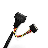  (ADT-Link) PCIe 4.0 x16 SlimSAS Graphics Card Splitter Extension Cable - Supports Dual and Quad Outputs SFF-8654
