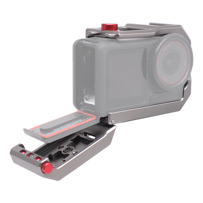 Metal Camera Cage for DJI Osmo Action 5 Pro/4/3 Camera Case Protective Frame with Cold Shoe Mount Expansion Camera Accessories