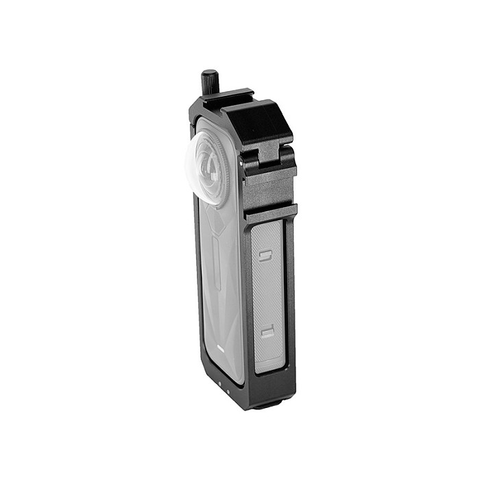 Aluminum Alloy Metal Frame Cage for Insta360 X5 Protective Frame Housing Case with Cold Shoe Mount for Insta 360 X5 Accessories