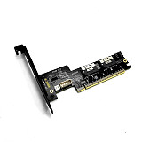  (ADT-Link) PCIe 4.0 x16 SlimSAS Graphics Card Splitter Extension Cable - Supports Dual and Quad Outputs SFF-8654
