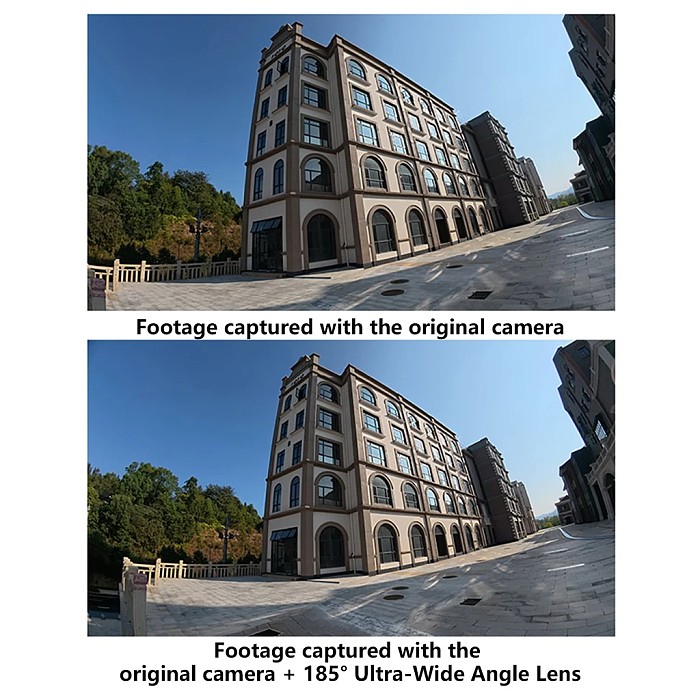 Lens Filter For DJI Osmo Action 6 185 Degree Anti Scratch Wide Angle Lens Filter For DJI Osmo Action6 Sports Camera Accessories