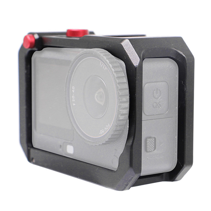 For DJI Osmo Action 6 Metal Cage With Cold Shoe Mount Aluminum Alloy Protective Frame Camera Mount Case For Action6 Accessories