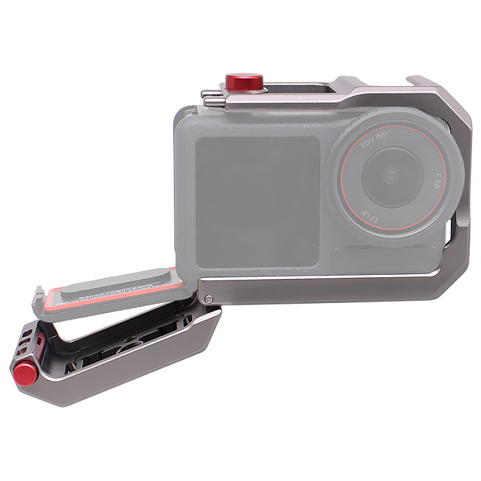 Metal Camera Cage for DJI Osmo Action 5 Pro/4/3 Camera Case Protective Frame with Cold Shoe Mount Expansion Camera Accessories