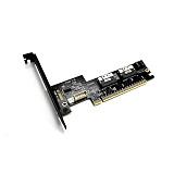  (ADT-Link) PCIe 4.0 x16 SlimSAS Graphics Card Splitter Extension Cable - Supports Dual and Quad Outputs SFF-8654