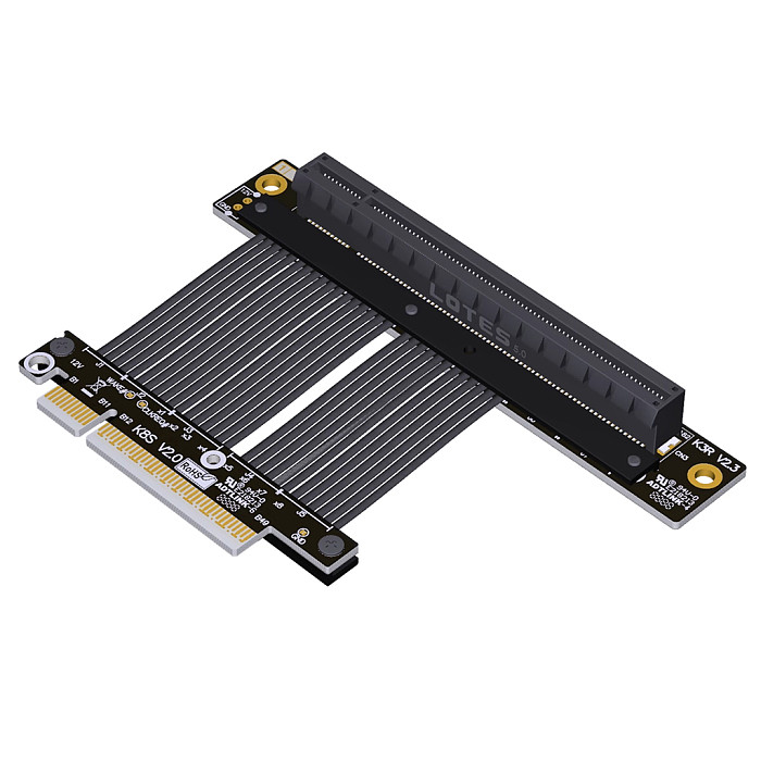 For NVIDIA RTX 5070 PCI-E 5.0 x8 to x16 GPU Extension Cable PCIe 5.0 x8 Gen5 Graphics Card Extension Cable