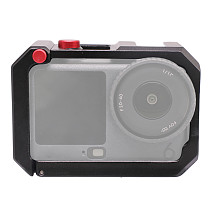 For DJI Osmo Action 6 Metal Cage With Cold Shoe Mount Aluminum Alloy Protective Frame Camera Mount Case For DJI  Action 6 Accessories
