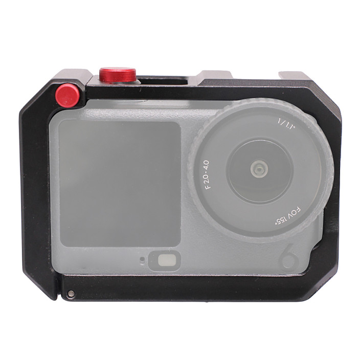 For DJI Osmo Action 6 Metal Cage With Cold Shoe Mount Aluminum Alloy Protective Frame Camera Mount Case For DJI  Action 6 Accessories
