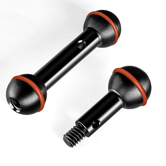 17mm/25.4mm Mini Dual/Single Aluminum Alloy Ball Head Adapter Converter For Joint Motorcycle Phone Extension Bracket Extension Rod