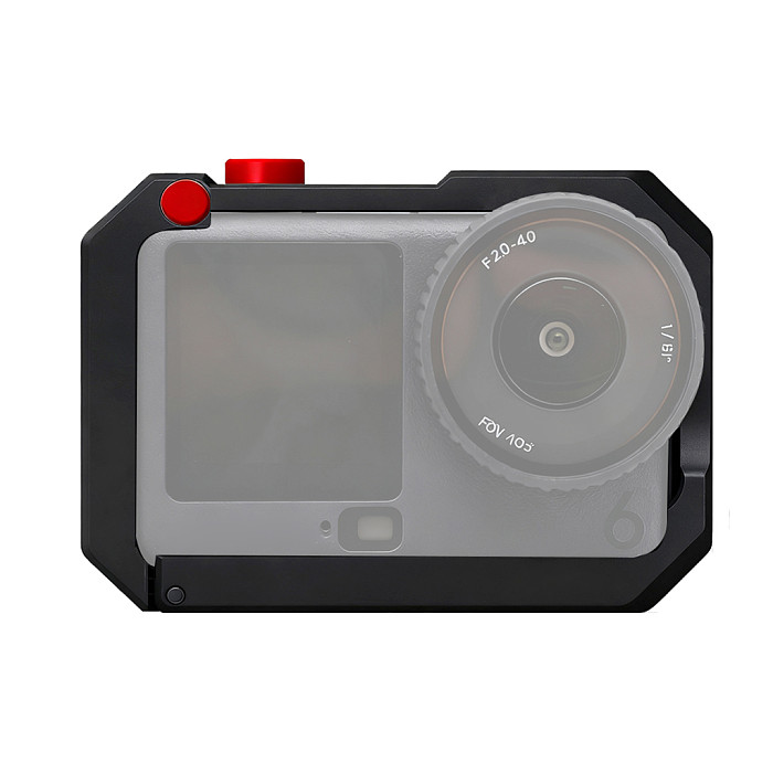 For DJI Osmo Action 6 Metal Cage With Cold Shoe Mount Aluminum Alloy Protective Frame Camera Mount Case For DJI  Action 6 Accessories