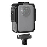 Multi-functional Camera Cage Protective Frame For DJI OSMO 360 Panoramic Action Camera Imperial 1/4  Threaded Metal Expansion Frame for Panoramic Cameras with Vertical/Horizontal Shooting