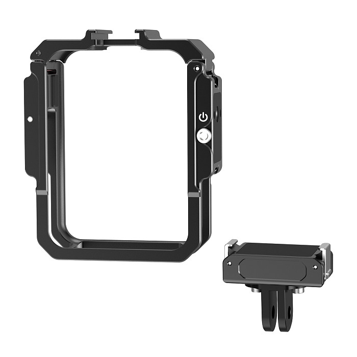Multi-functional Camera Cage Protective Frame For DJI OSMO 360 Panoramic Action Camera Imperial 1/4  Threaded Metal Expansion Frame for Panoramic Cameras with Vertical/Horizontal Shooting