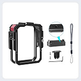 Multi-functional Camera Cage Protective Frame For DJI OSMO 360 Panoramic Action Camera Imperial 1/4  Threaded Metal Expansion Frame for Panoramic Cameras with Vertical/Horizontal Shooting