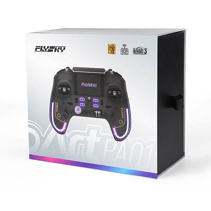 Flysky ProArtPA01 Transmitter 2.4Inch IPS Color Screen Display AFHDS3 ERLS Protocol USB Type C 3.5mm Output For Drone