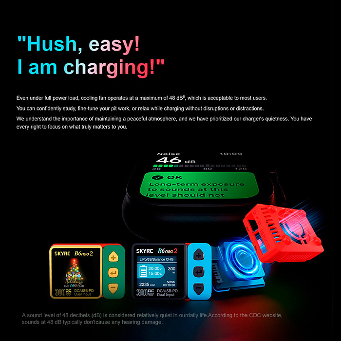 SKYRC B6neo 2 Smart Charger DC 300W PD 126W LiPo Battery Balance Charger Discharger XT-60 Port