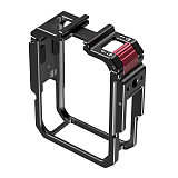 Multi-functional Camera Cage Protective Frame For DJI OSMO 360 Panoramic Action Camera Imperial 1/4  Threaded Metal Expansion Frame for Panoramic Cameras with Vertical/Horizontal Shooting