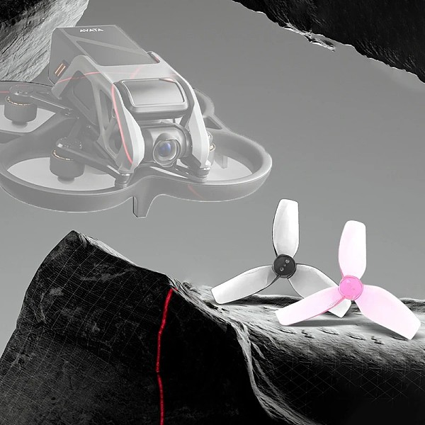 2Pairs HQProp T76MMX3 D76MMX3 T76MMX3V2 76mm 3-Blade 4-Blades PC Propeller for RC 3 inch Cinewhoop Drones CineLog30 Cinebot30