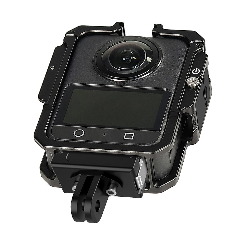 Multi-functional Camera Cage Protective Frame For DJI OSMO 360 Panoramic Action Camera Imperial 1/4  Threaded Metal Expansion Frame for Panoramic Cameras with Vertical/Horizontal Shooting