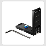 XT-XINTE Aluminum Alloy Magnetic Quick-Release Vertical/Horizontal Shooting Mount Charging Base Compatible with DJI Osmo 360 Action Camera Panoramic Camera Quick Release L Plate Adapter