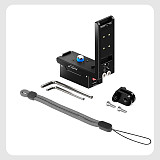 XT-XINTE Aluminum Alloy Magnetic Quick-Release Vertical/Horizontal Shooting Mount Charging Base Compatible with DJI Osmo 360 Action Camera Panoramic Camera Quick Release L Plate Adapter
