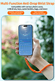 Portable Phone Wrist Strap Multi-Functional Silicone Shockproof Lanyard for Mobile Phone Case USB Drives Keys
