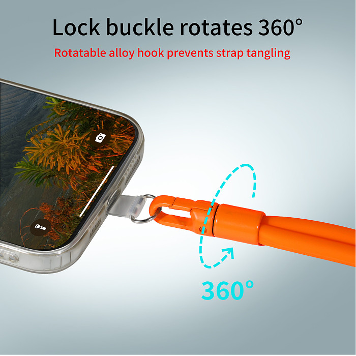 Portable Phone Wrist Strap Multi-Functional Silicone Shockproof Lanyard for Mobile Phone Case USB Drives Keys