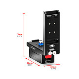 XT-XINTE Aluminum Alloy Magnetic Quick-Release Vertical/Horizontal Shooting Mount Charging Base Compatible with DJI Osmo 360 Action Camera Panoramic Camera Quick Release L Plate Adapter