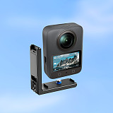 XT-XINTE Aluminum Alloy Magnetic Quick-Release Vertical/Horizontal Shooting Mount Charging Base Compatible with DJI Osmo 360 Action Camera Panoramic Camera Quick Release L Plate Adapter