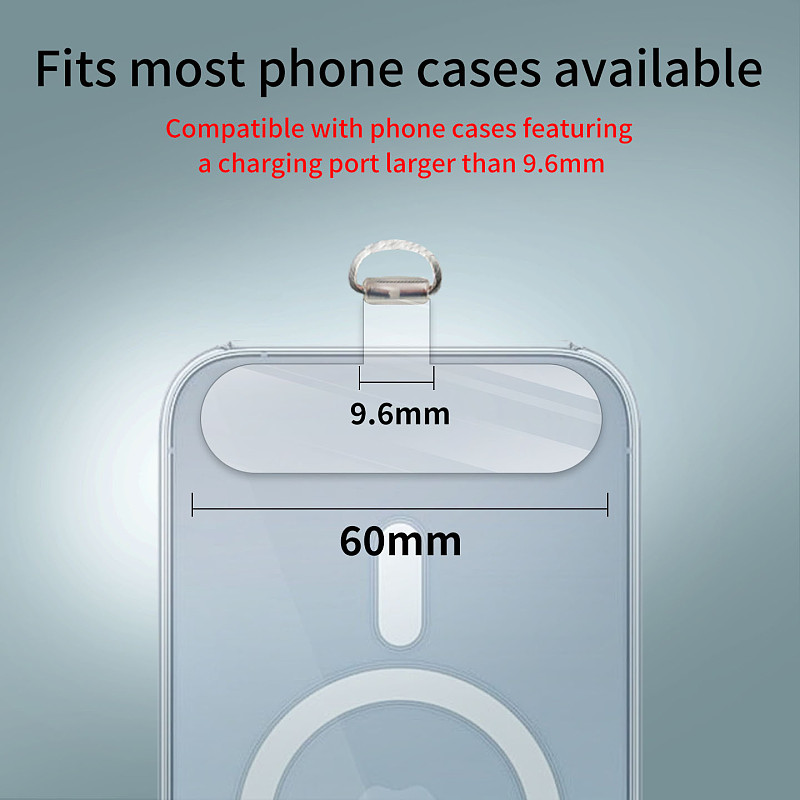 Portable Phone Wrist Strap Multi-Functional Silicone Shockproof Lanyard for Mobile Phone Case USB Drives Keys