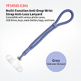 Portable Phone Wrist Strap Multi-Functional Silicone Shockproof Lanyard for Mobile Phone Case USB Drives Keys