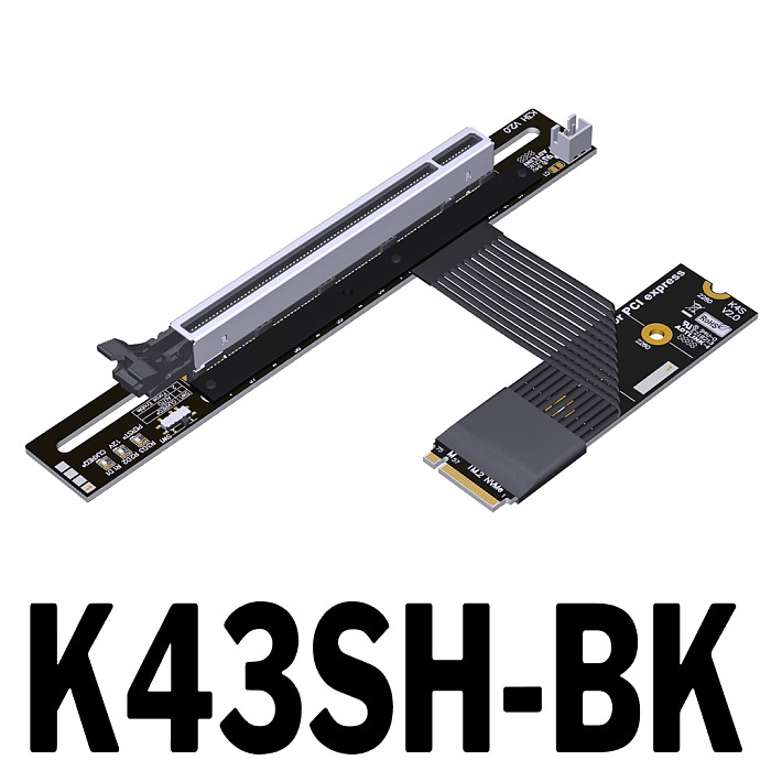 M. 2 NGFF NVMe to PCIe 5.0 x16 STX motherboard graphics card extension cable supports Gen5