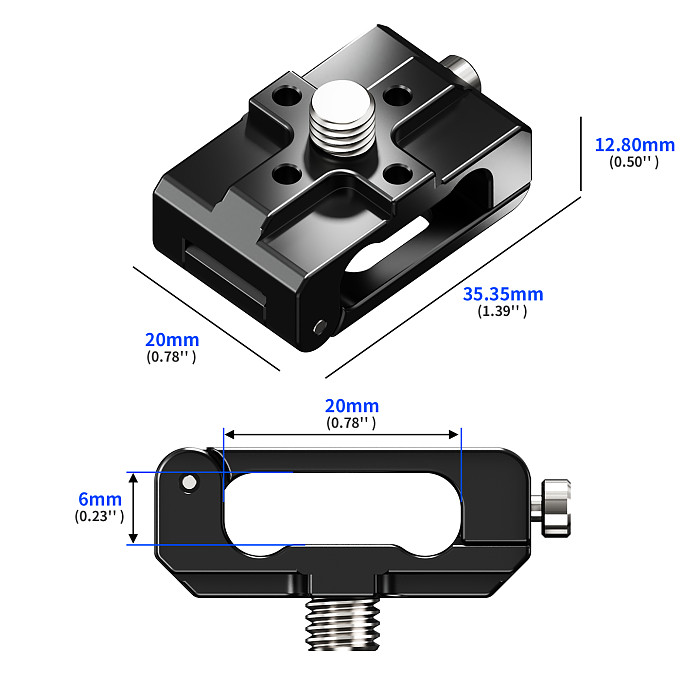 Cable Clamp Data Cable Winder for DSLR Camera Cage HDMI-compatible USB Wire Fixed Lock Mount Clip Aluminum Alloy Cable Organizer