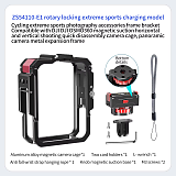 Multi-functional Camera Cage Protective Frame For DJI OSMO 360 Panoramic Action Camera Imperial 1/4  Threaded Metal Expansion Frame for Panoramic Cameras with Vertical/Horizontal Shooting
